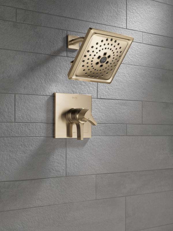 DELTA Zura Monitor 17 Series H2OKINETIC Shower Trim — Champagne Bronze