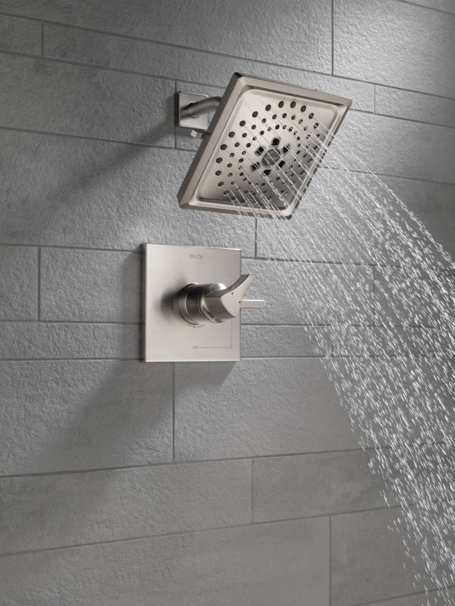 DELTA Zura Monitor 17 Series H2OKINETIC Shower Trim — Stainless