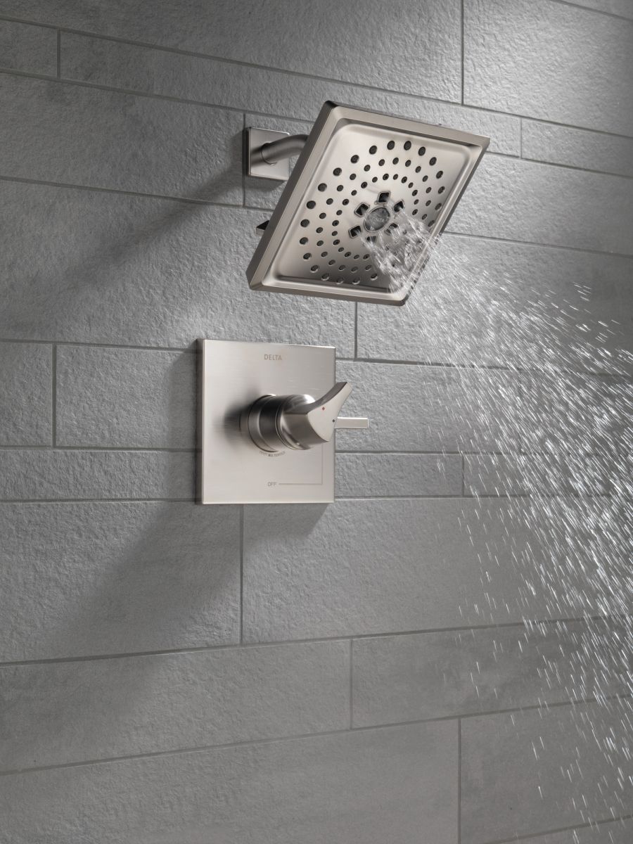 DELTA Zura Monitor 17 Series H2OKINETIC Shower Trim — Stainless