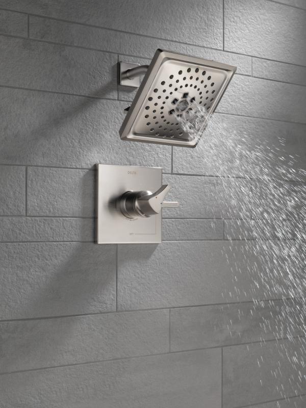 DELTA Zura Monitor 17 Series H2OKINETIC Shower Trim — Stainless