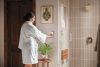 DELTA Universal Showering Components Round Steam Head — Lumicoat® Champagne Bronze