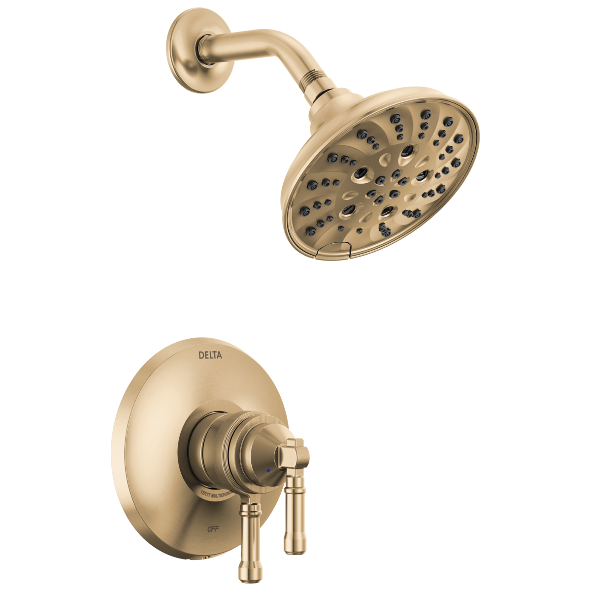 DELTA Broderick 17 Series Shower Trim — Lumicoat® Champagne Bronze