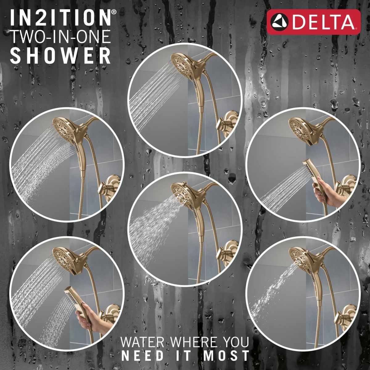 DELTA Tetra 17 Series Shower Trim — Lumicoat® Champagne Bronze