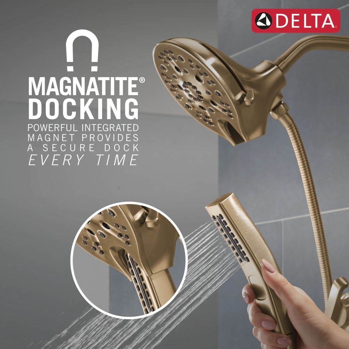 DELTA Tetra 17 Series Shower Trim — Lumicoat® Champagne Bronze
