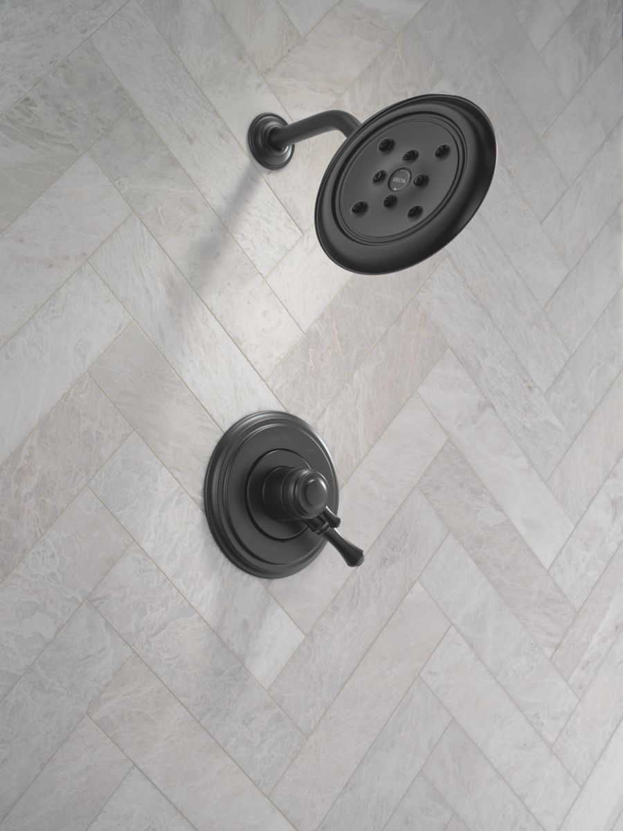 DELTA Cassidy 17 Series Shower Trim — Matte Black