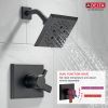 DELTA Pivotal Monitor 17 Series H2OKINETIC Shower Trim — Matte Black
