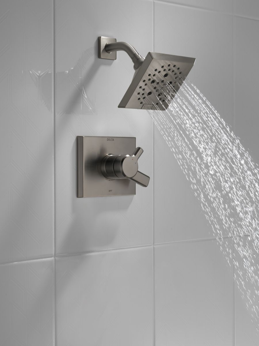 DELTA Pivotal Monitor 17 Series H2OKINETIC Shower Trim — Lumicoat® Black Stainless