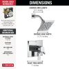 DELTA Pivotal Monitor 17 Series H2OKINETIC Shower Trim — Lumicoat® Chrome