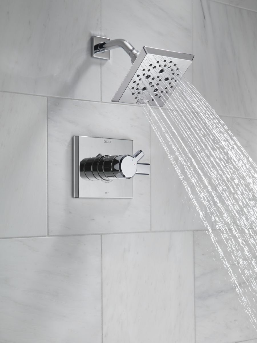 DELTA Pivotal Monitor 17 Series H2OKINETIC Shower Trim — Lumicoat® Chrome
