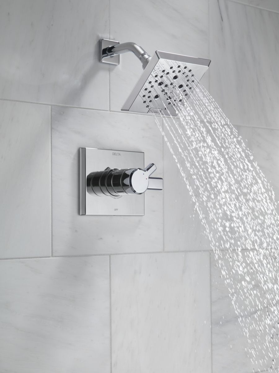 DELTA Pivotal Monitor 17 Series H2OKINETIC Shower Trim — Lumicoat® Chrome