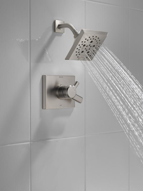 DELTA Pivotal Monitor 17 Series H2OKINETIC Shower Trim — Lumicoat® Stainless