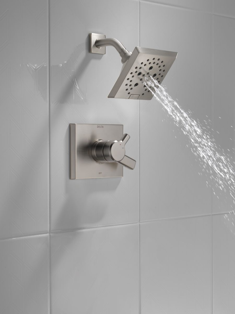 DELTA Pivotal Monitor 17 Series H2OKINETIC Shower Trim — Lumicoat® Stainless