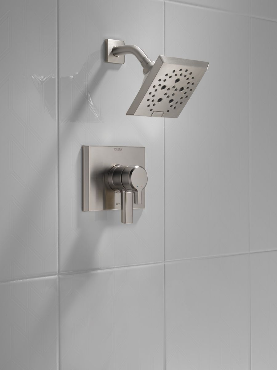 DELTA Pivotal Monitor 17 Series H2OKINETIC Shower Trim — Lumicoat® Stainless