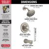 DELTA Classic Monitor 17 Series Tub & Shower Trim — Stainless