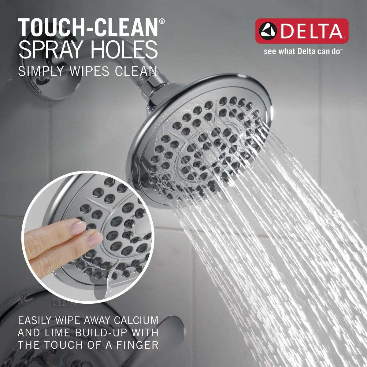 DELTA Classic Monitor 17 Series Tub & Shower Trim — Chrome