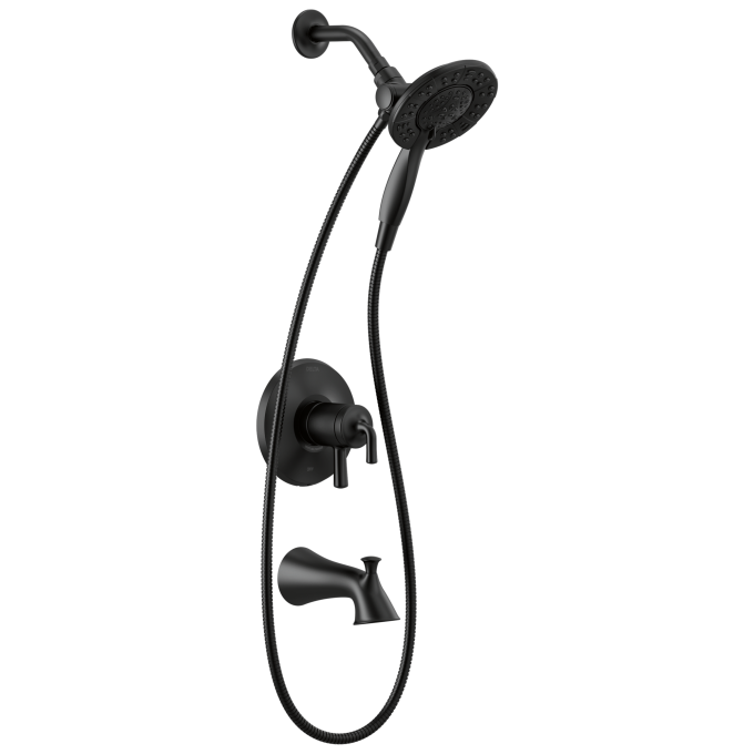 DELTA Kayra Monitor 17 Series Tub and Shower Trim — Matte Black
