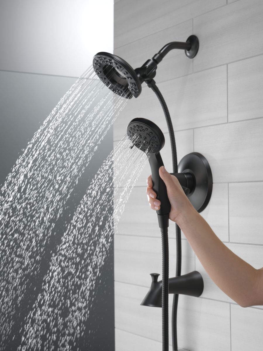 DELTA Kayra Monitor 17 Series Tub and Shower Trim — Matte Black