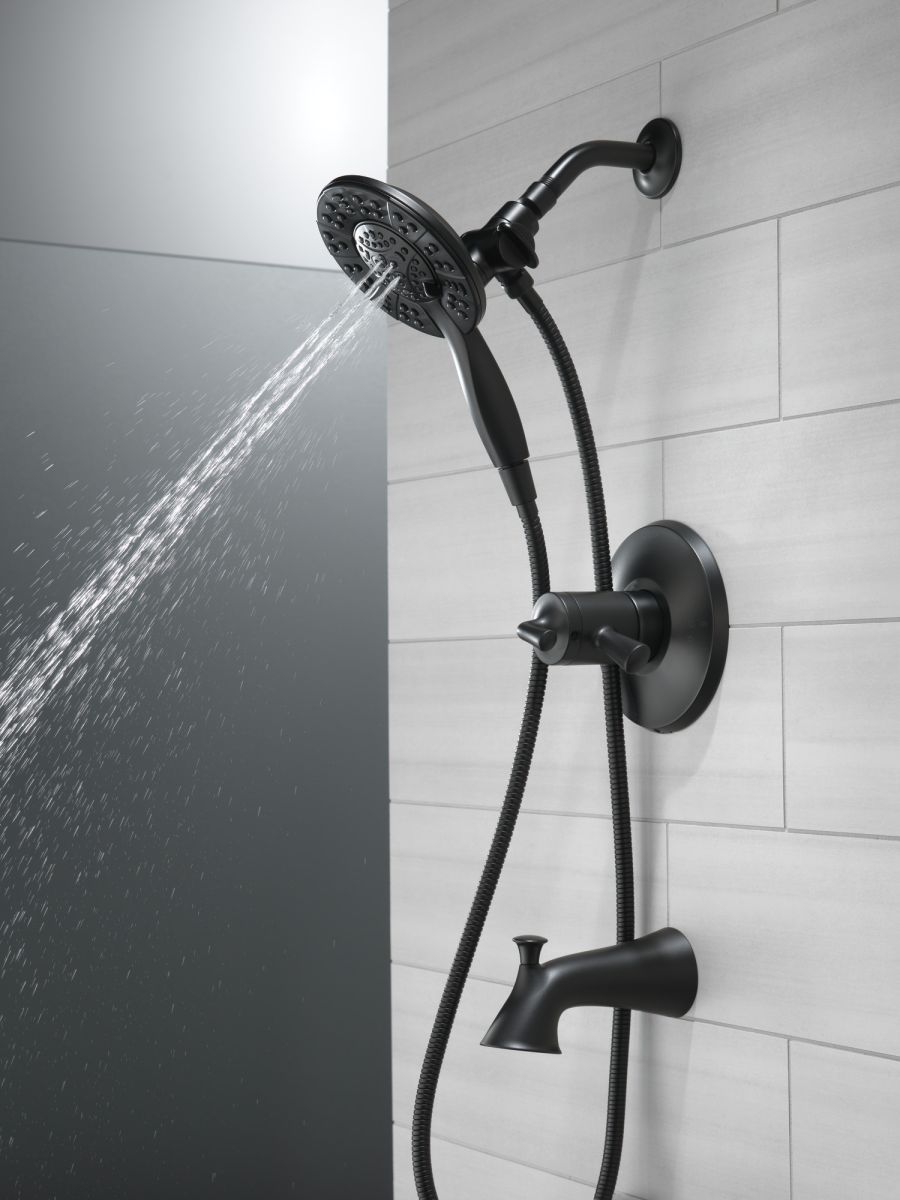 DELTA Kayra Monitor 17 Series Tub and Shower Trim — Matte Black