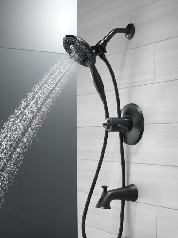 DELTA Kayra Monitor 17 Series Tub and Shower Trim — Matte Black