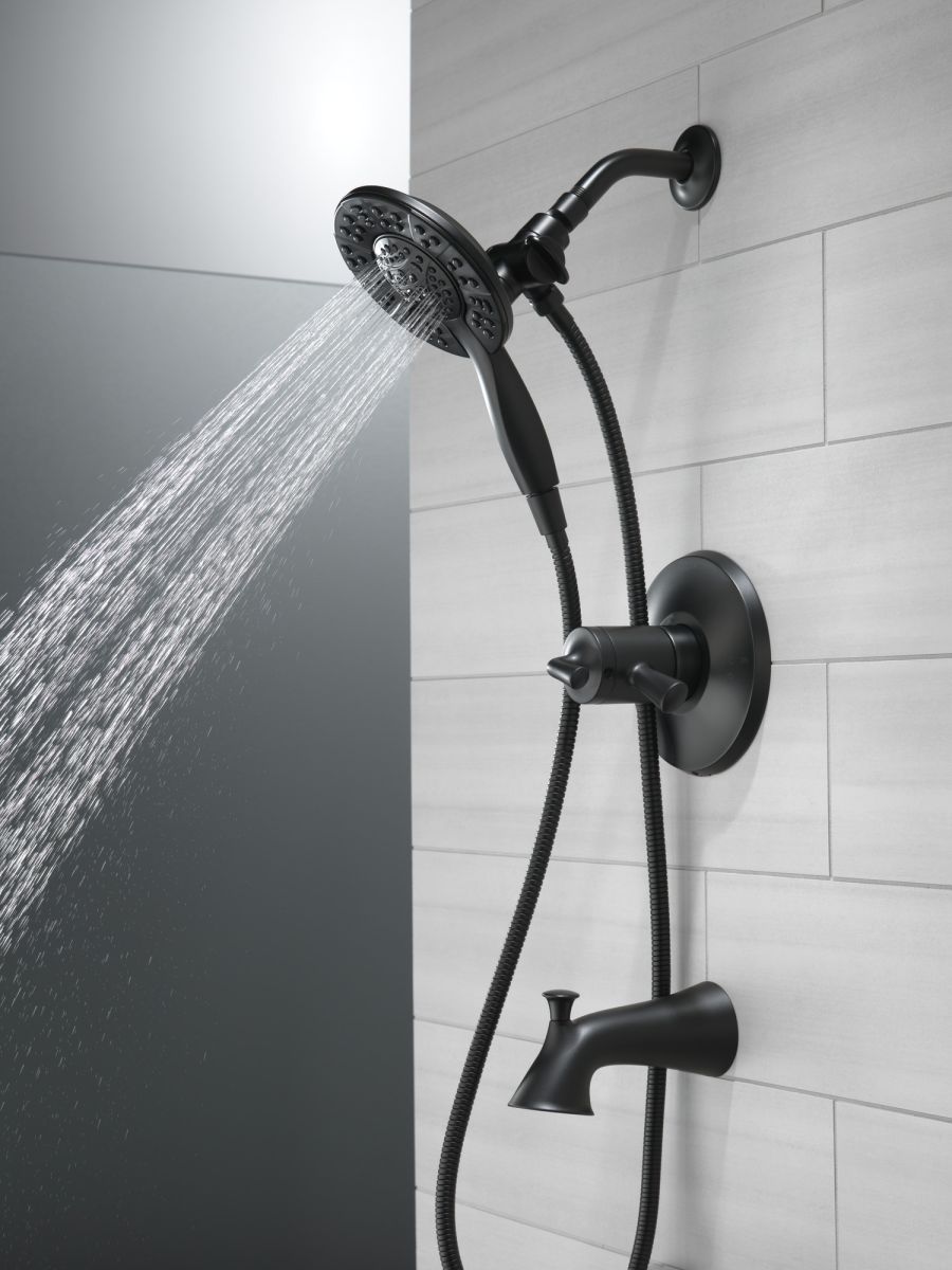 DELTA Kayra Monitor 17 Series Tub and Shower Trim — Matte Black
