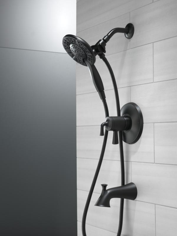 DELTA Kayra Monitor 17 Series Tub and Shower Trim — Matte Black