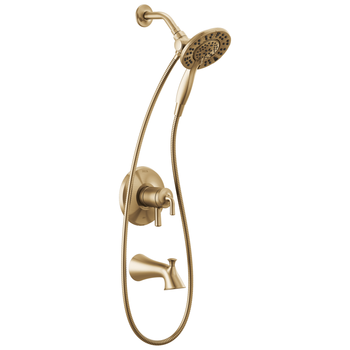 DELTA Kayra Monitor 17 Series Tub & Shower Trim — Champagne Bronze