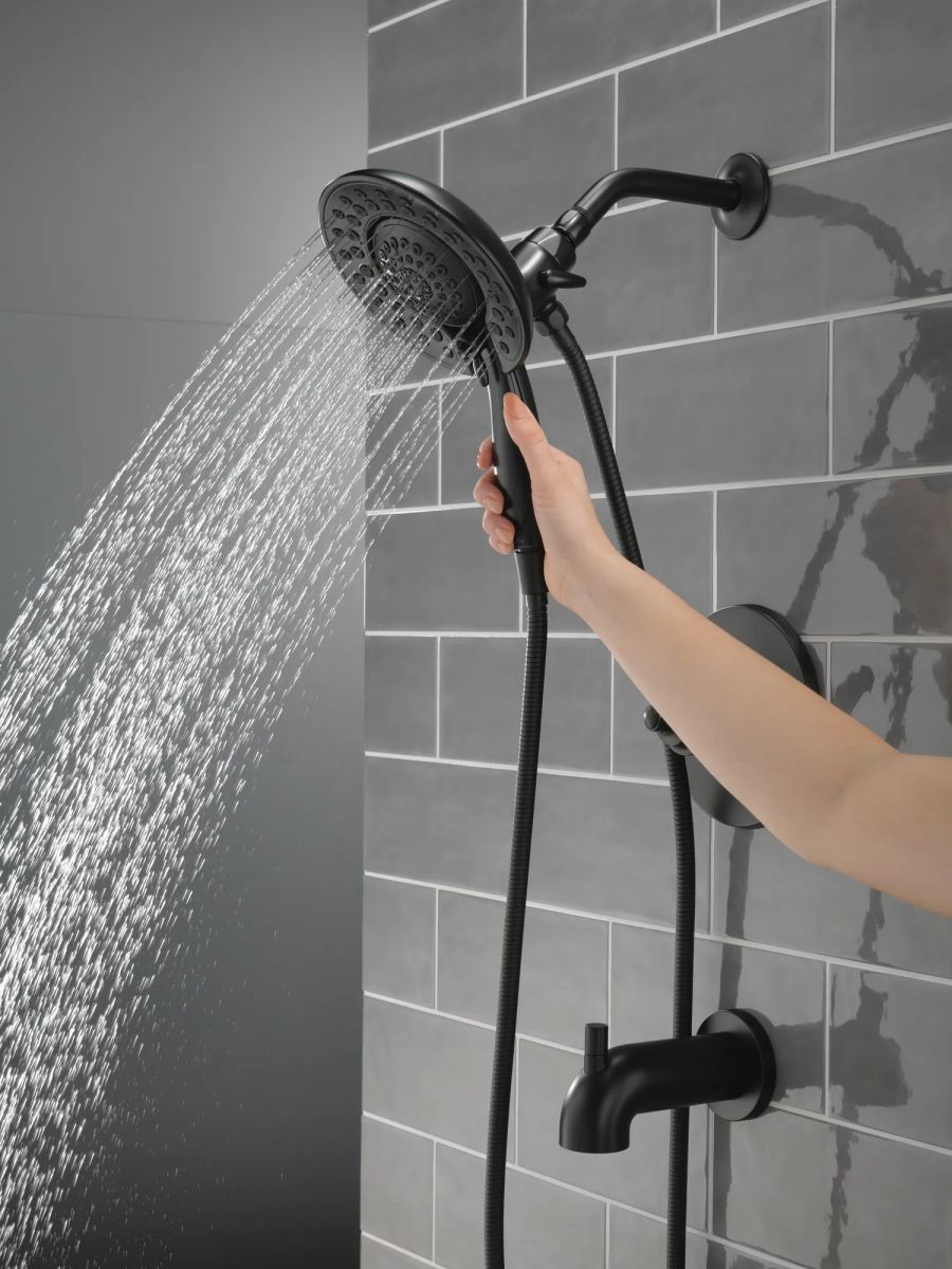 DELTA Saylor Monitor 17 Series Tub & Shower Trim with In2ition — Matte Black
