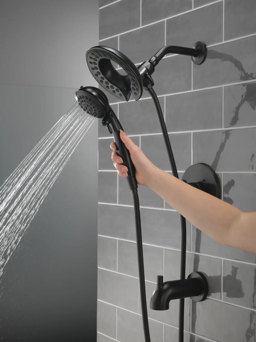 DELTA Saylor Monitor 17 Series Tub & Shower Trim with In2ition — Matte Black