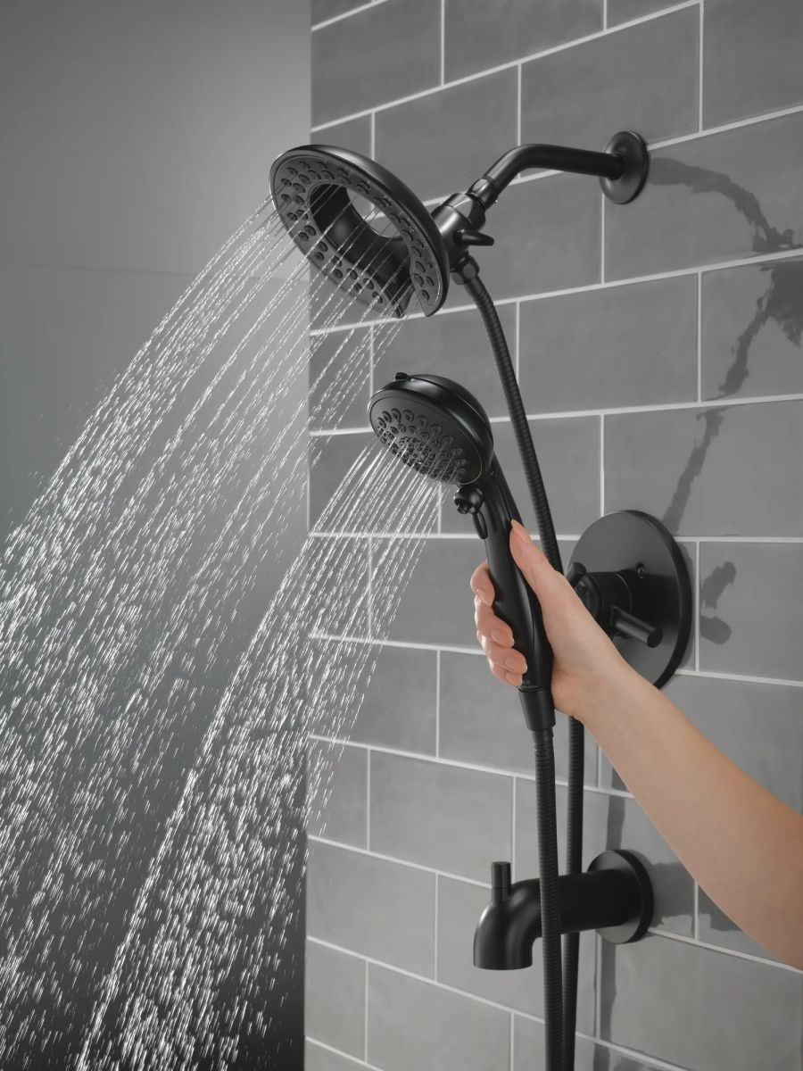 DELTA Saylor Monitor 17 Series Tub & Shower Trim with In2ition — Matte Black