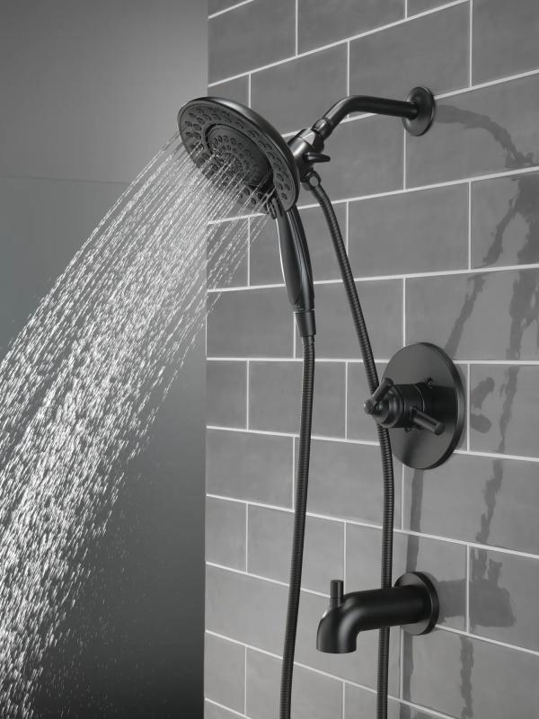 DELTA Saylor Monitor 17 Series Tub & Shower Trim with In2ition — Matte Black