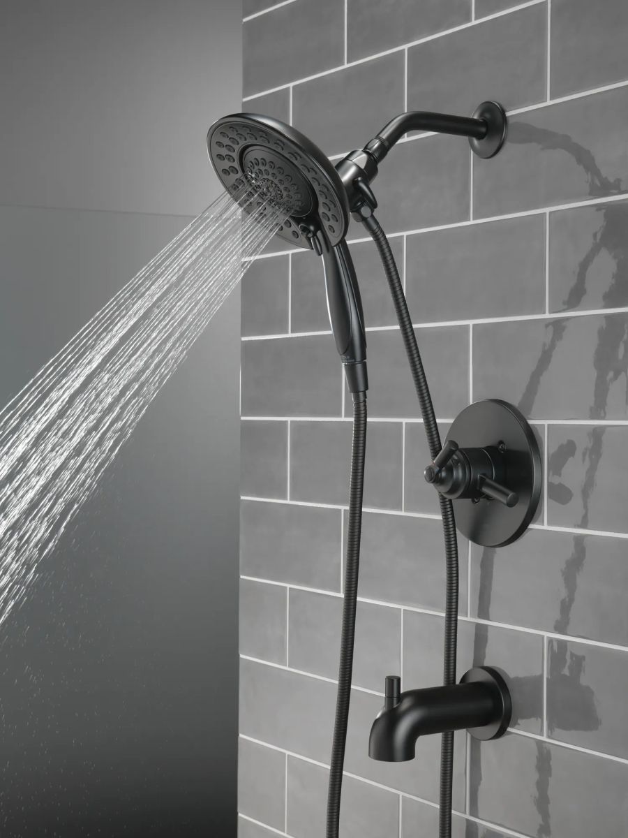 DELTA Saylor Monitor 17 Series Tub & Shower Trim with In2ition — Matte Black