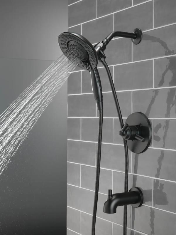 DELTA Saylor Monitor 17 Series Tub & Shower Trim with In2ition — Matte Black