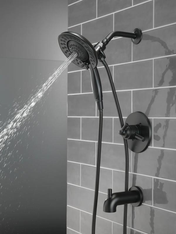 DELTA Saylor Monitor 17 Series Tub & Shower Trim with In2ition — Matte Black