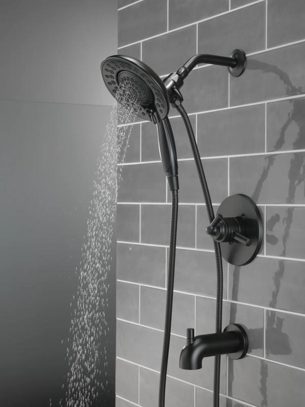 DELTA Saylor Monitor 17 Series Tub & Shower Trim with In2ition — Matte Black