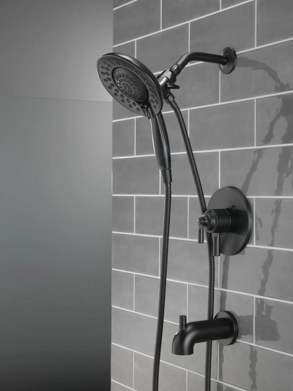 DELTA Saylor Monitor 17 Series Tub & Shower Trim with In2ition — Matte Black