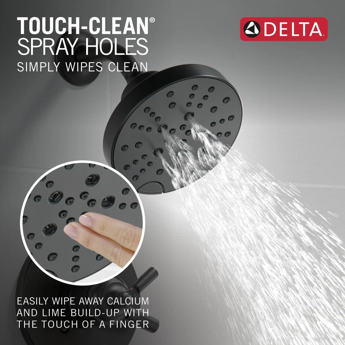 DELTA Saylor Monitor 17 Series Tub & Shower Trim — Matte Black