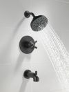 DELTA Saylor Monitor 17 Series Tub & Shower Trim — Matte Black