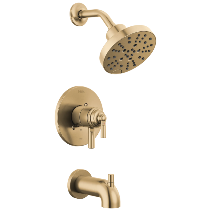 DELTA Saylor Monitor 17 Series Tub & Shower Trim — Champagne Bronze