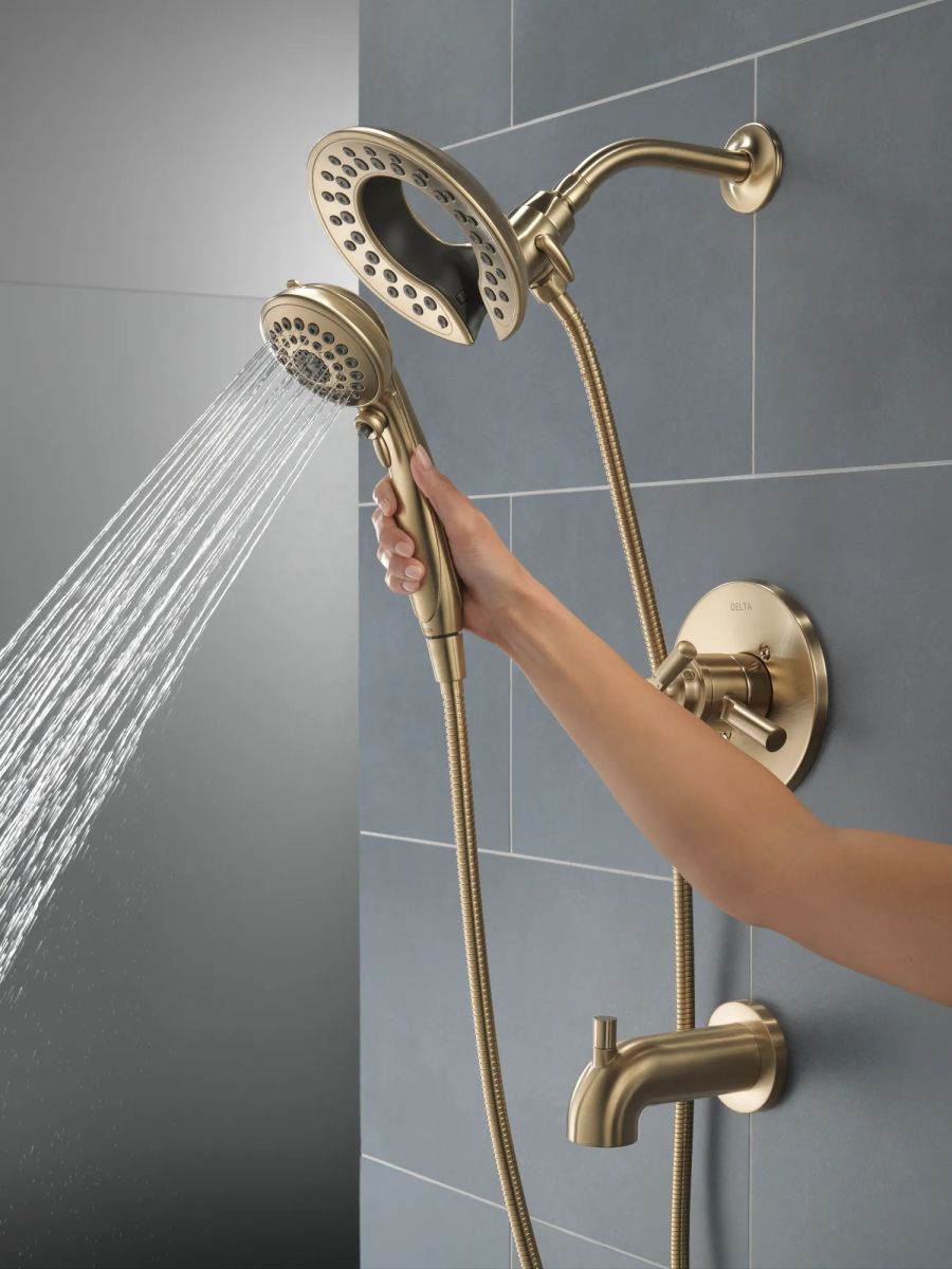 DELTA Saylor Monitor 17 Series Tub & Shower Trim with In2ition — Champagne Bronze