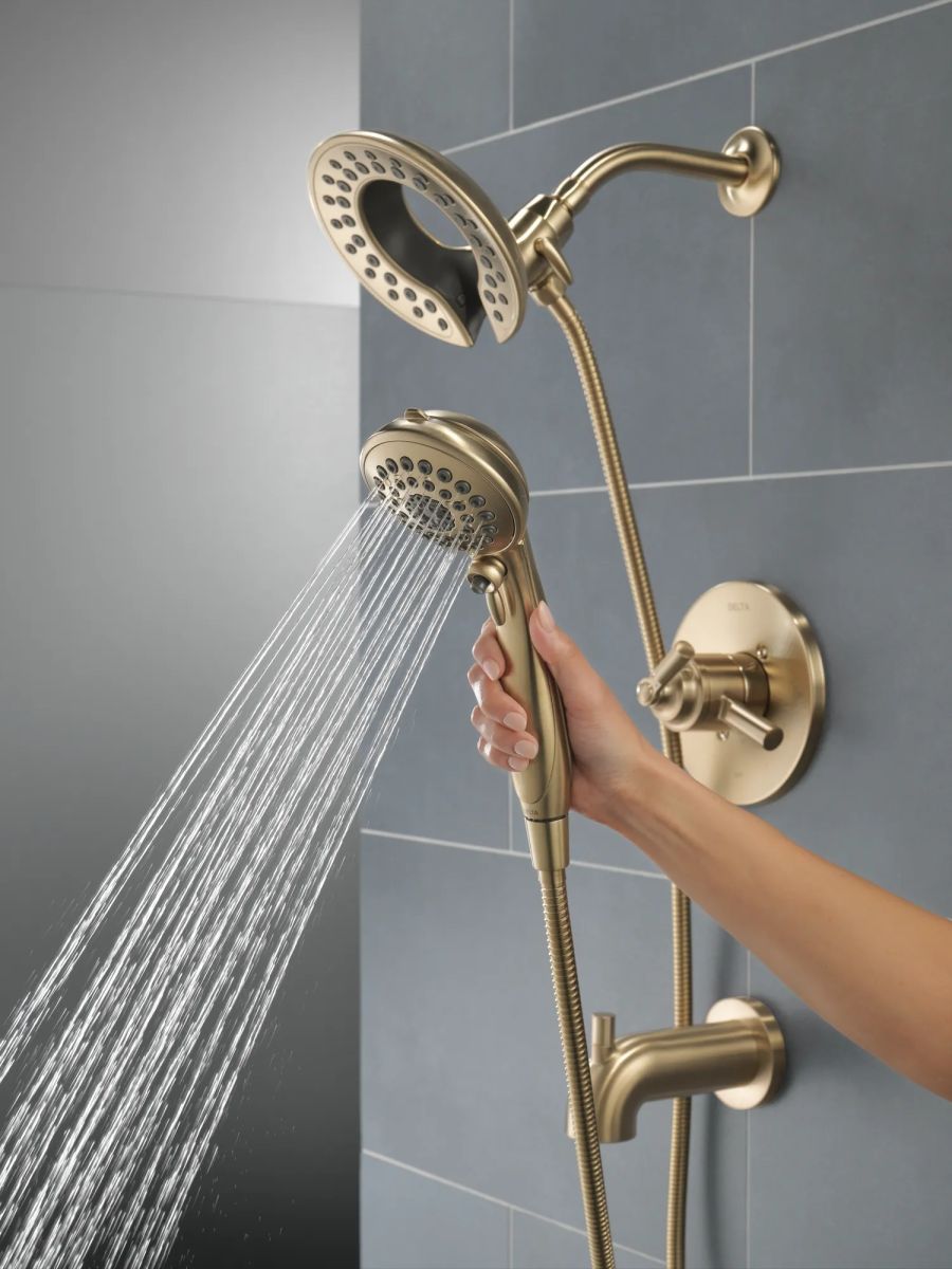 DELTA Saylor Monitor 17 Series Tub & Shower Trim with In2ition — Champagne Bronze