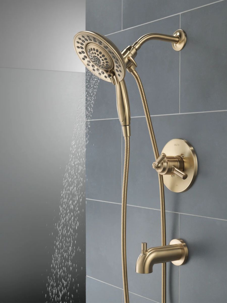 DELTA Saylor Monitor 17 Series Tub & Shower Trim with In2ition — Champagne Bronze