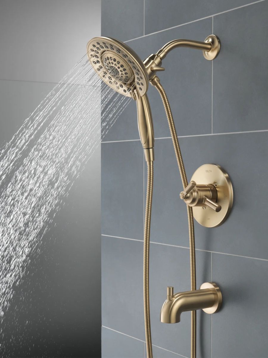 DELTA Saylor Monitor 17 Series Tub & Shower Trim with In2ition — Champagne Bronze