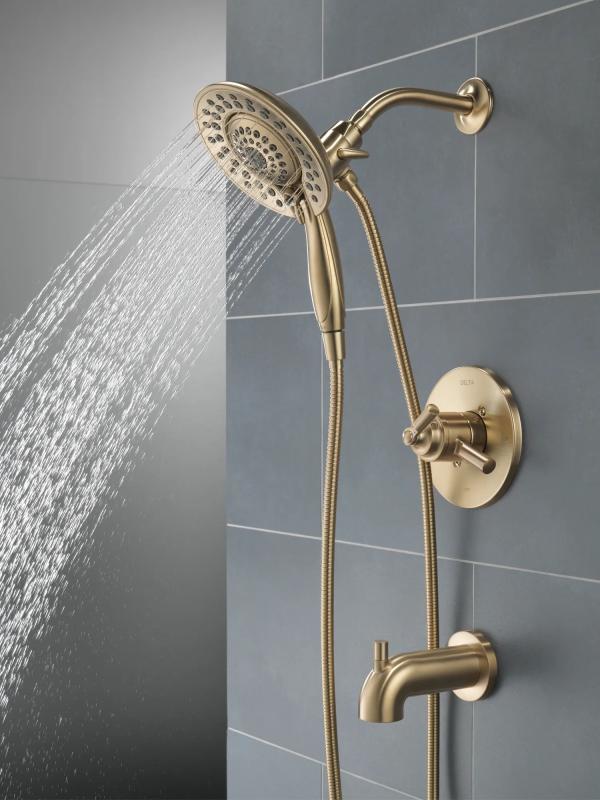 DELTA Saylor Monitor 17 Series Tub & Shower Trim with In2ition — Champagne Bronze
