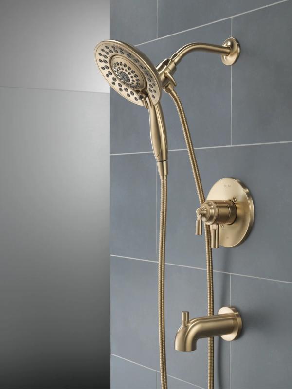 DELTA Saylor Monitor 17 Series Tub & Shower Trim with In2ition — Champagne Bronze