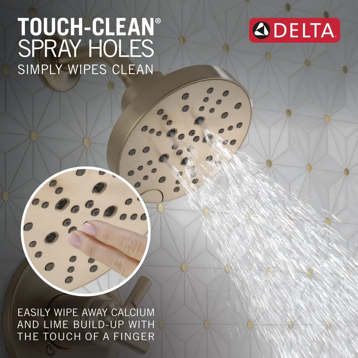 DELTA Saylor Monitor 17 Series Tub & Shower Trim — Champagne Bronze