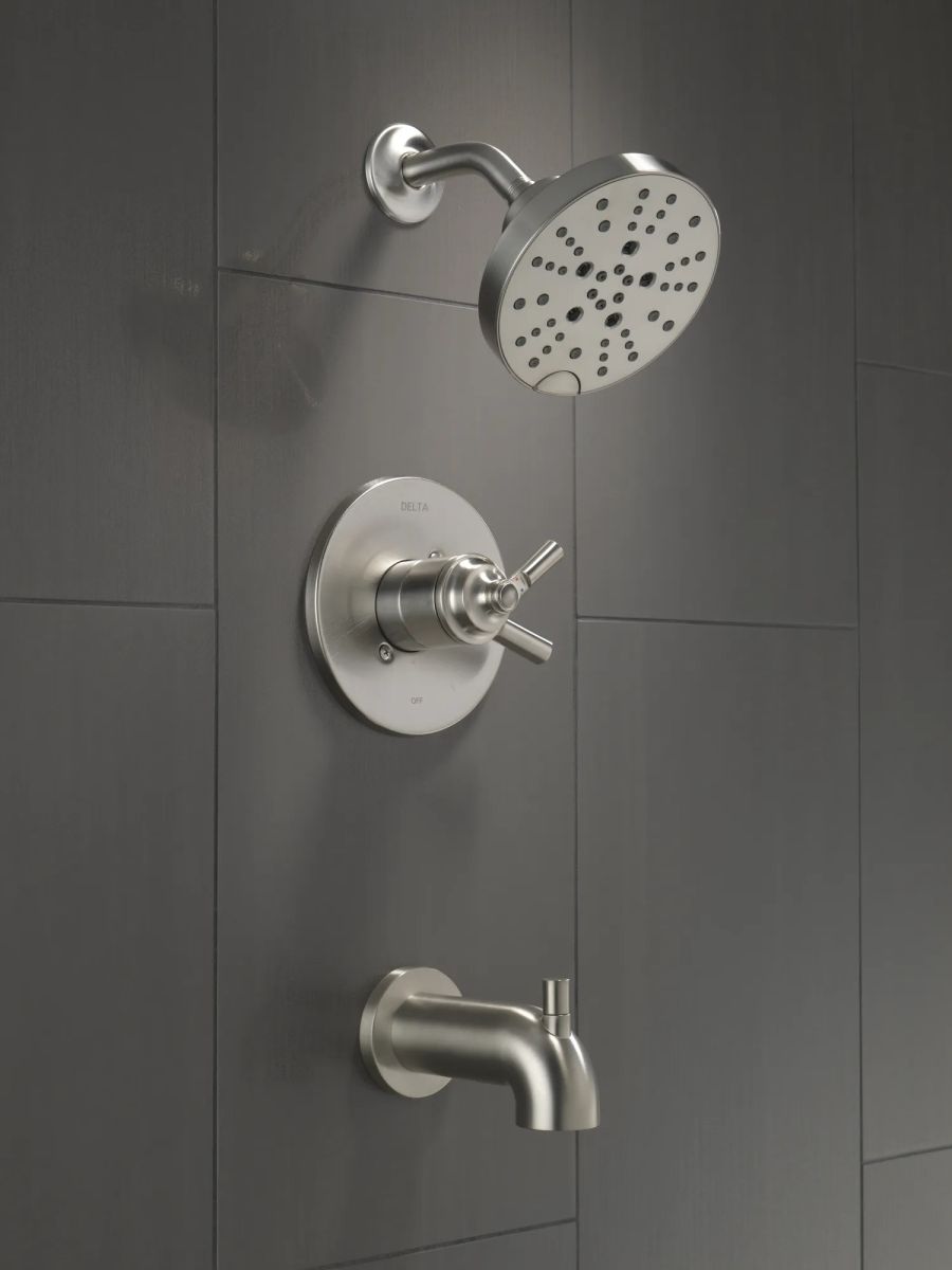 DELTA Saylor Monitor 17 Series Tub & Shower Trim — Stainless