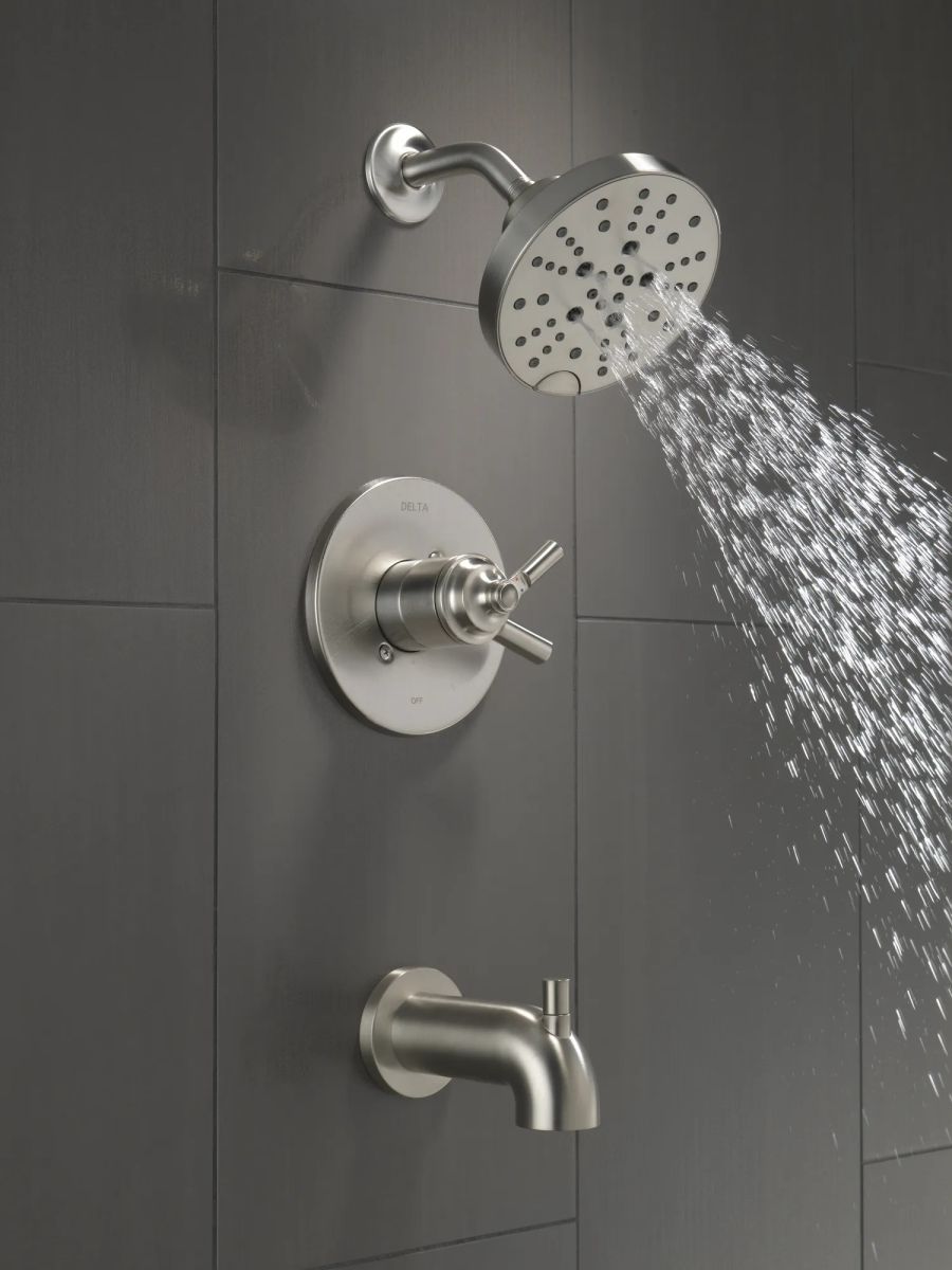 DELTA Saylor Monitor 17 Series Tub & Shower Trim — Stainless