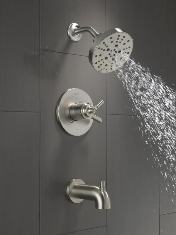 DELTA Saylor Monitor 17 Series Tub & Shower Trim — Stainless