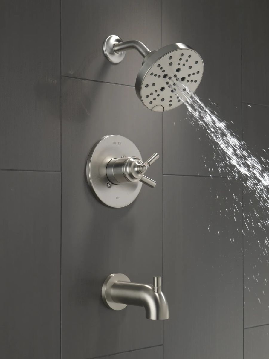 DELTA Saylor Monitor 17 Series Tub & Shower Trim — Stainless