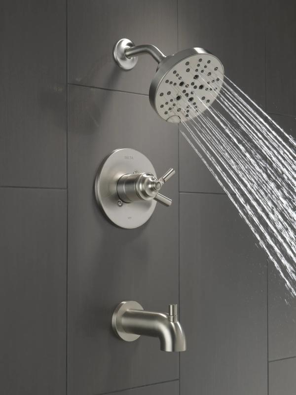 DELTA Saylor Monitor 17 Series Tub & Shower Trim — Stainless
